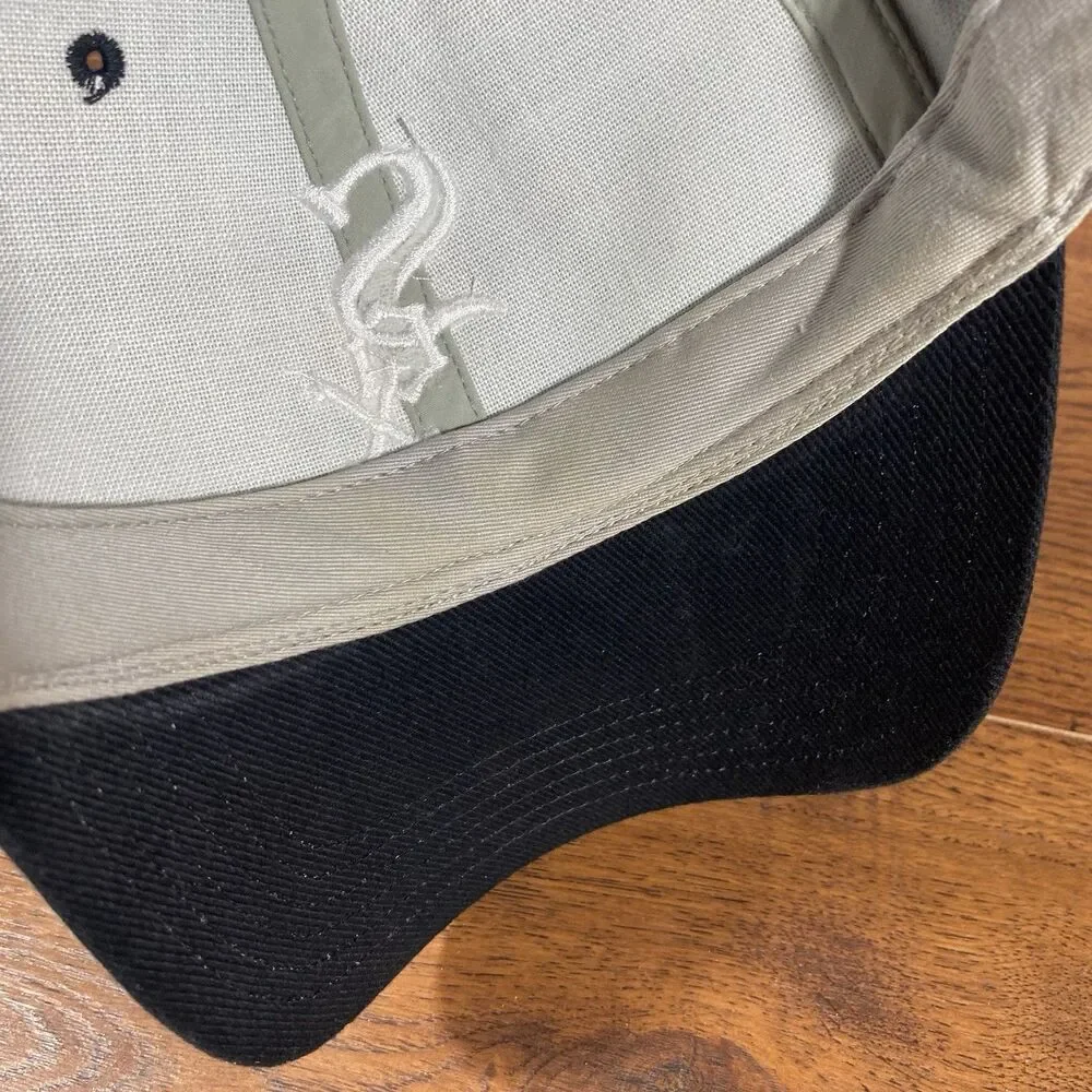 Chicago White Sox Hat MLB Gray Baseball Cap One Size Adjustable Strapback